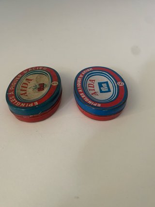 Coppia scatole di latta Aida vintage