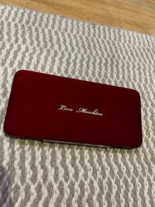 Cartera tarjetero Moschino Roja