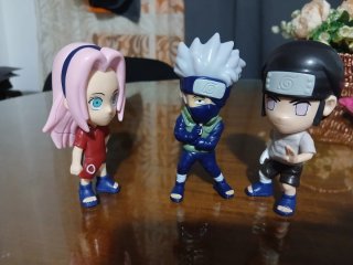 Lote 3 Figuras Naruto: Kakashi, Neji, Sakura