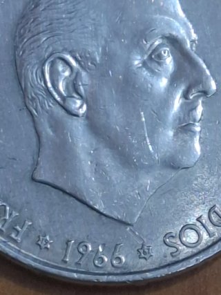 Dos moneda 100 Pesetas Plata 1966 *67 y 66