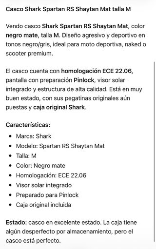 Casco Shark Spartan RS Talla M