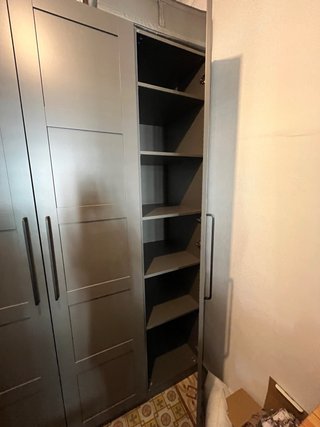 Armario Pax Ikea Gris Madera