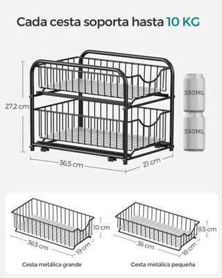 Organizador cocina 2 niveles SONGMICS KCS017B01