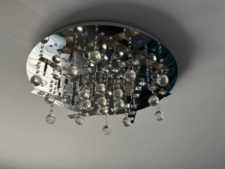 Lámpara Techo LED Cristal y Metal