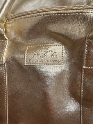 Bolso de mano Paris Hilton dorado