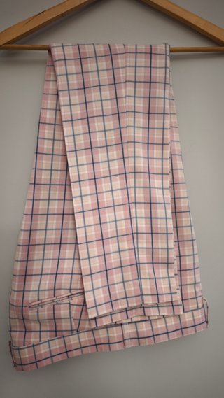 Traje ASOS cuadros rosa talla M