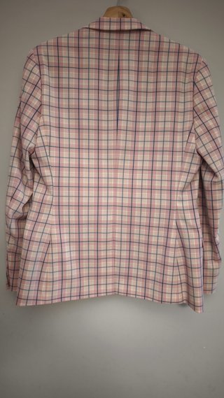 Traje ASOS cuadros rosa talla M