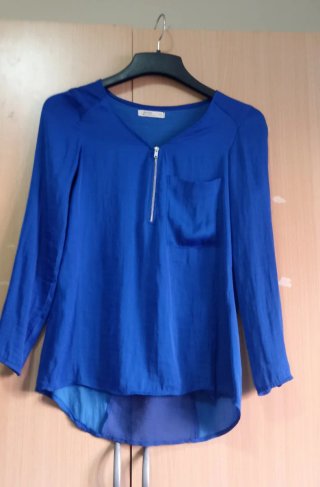 Lote 2 camisas mujer azul y gris