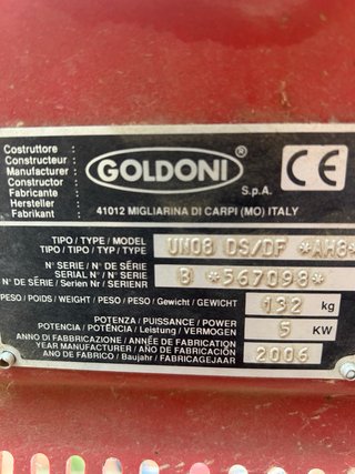 Motocultor pascuali goldoni lombardini diesel 6.5