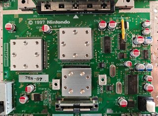 Nintendo 64 PAL ORIGINAL RGB, Condensatori nuovi