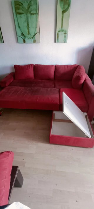 Sofá Chaise Longue Cama con Arcón