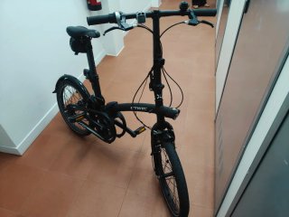 Bicicleta Plegable Btwin Tilt 720 Negra
