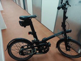 Bicicleta Plegable Btwin Tilt 720 Negra