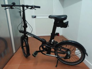 Bicicleta Plegable Btwin Tilt 720 Negra