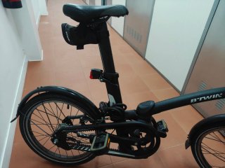 Bicicleta Plegable Btwin Tilt 720 Negra