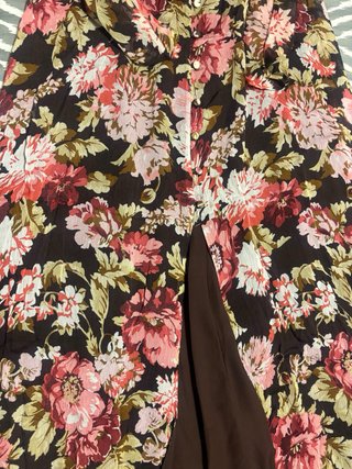 Vestido Massimo Dutti floral talla XL
