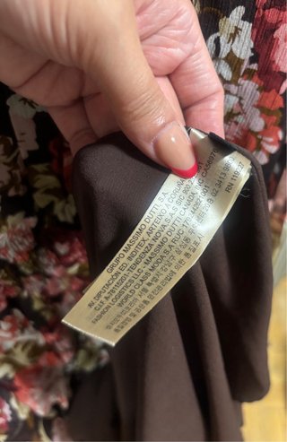 Vestido Massimo Dutti floral talla XL