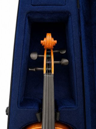 Violín nuevo sin usar con arco , funda y resina .