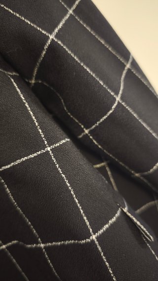Traje negro de cuadros
