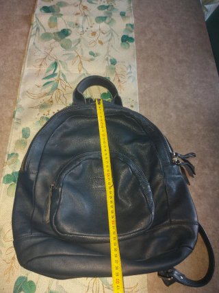 Zaino in pelle blu