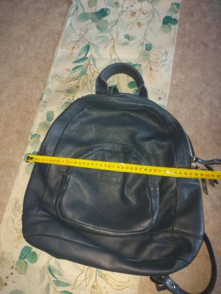 Zaino in pelle blu