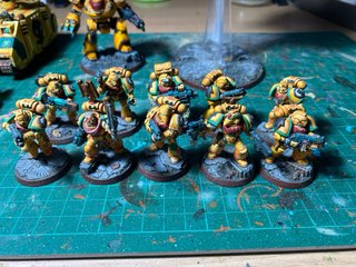 Warhammer 40k Puños Imperiales Pintados