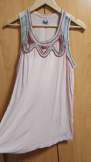 Camiseta Boho Adolfo Domínguez Talla L Rosa