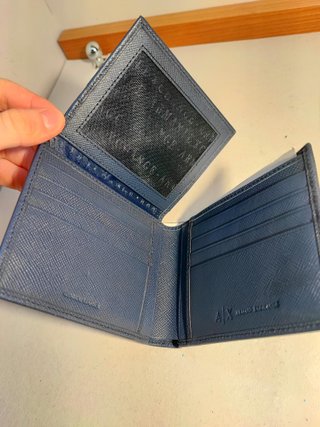 AX ARMANI EXCHANGE PORTAFOGLIO PELLE TRIFOLD NUOVO