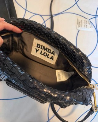 Bolso Bimba y Lola Negro Tejido