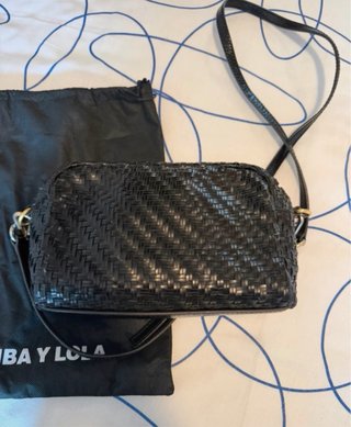 Bolso Bimba y Lola Negro Tejido