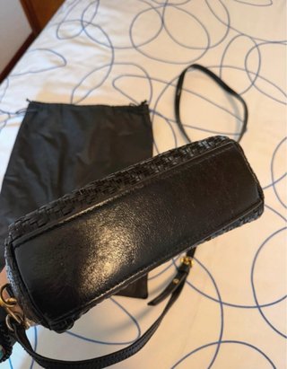 Bolso Bimba y Lola Negro Tejido