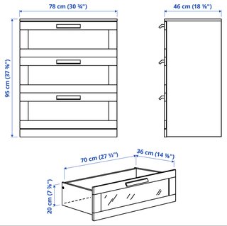Cómoda Brimnes Ikea Blanca