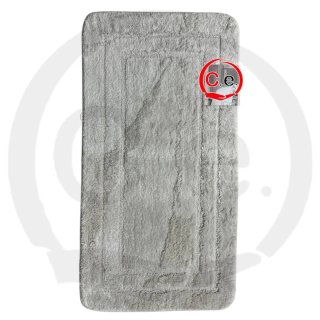 Tappeto bagno grigio in poliestere