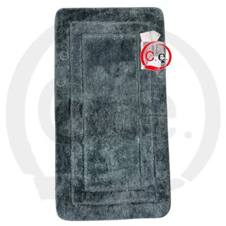 Tappeto bagno grigio in poliestere