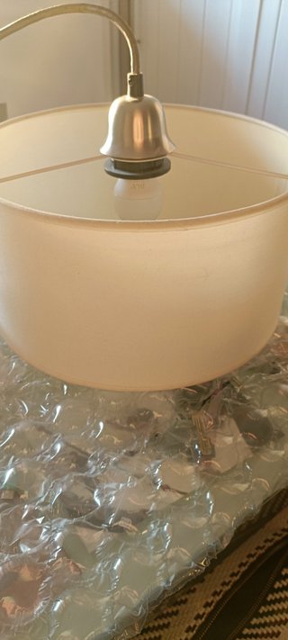 Lámpara de techo colgante tela y metal