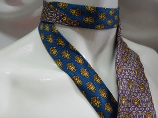 Cravatta Versace Uomo Blu Viola Medusa
