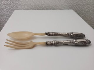Set 2 pezzi Cucchiaio e Forchetta - Arg. 800