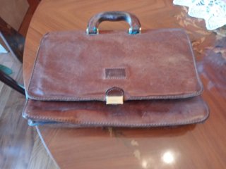 Borsa Vintage Pelle Marrone Fiorentina artigianale