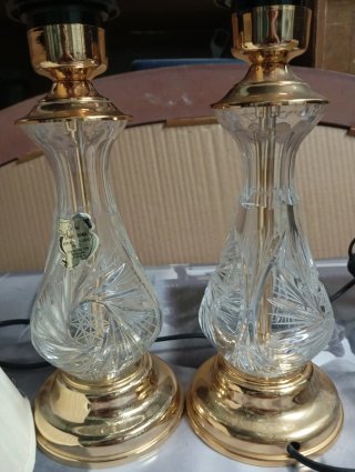 Lámparas Cristal Bohemia Vintage Años 70/80