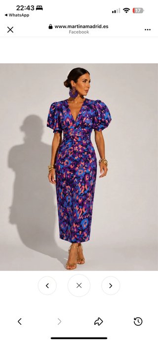 Vestido elegante estampado mujer
