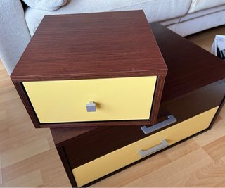 Conjunto cajoneras sueltas wengué