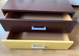 Conjunto cajoneras sueltas wengué