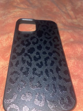 Funda iPhone 12 Leopardo Negro
