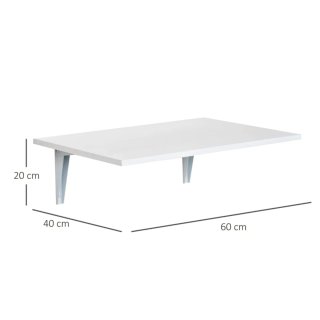 Mesa plegable de pared madera y metal