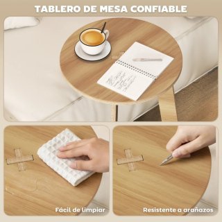 Mesa auxiliar de madera moderna