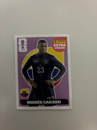 Cromo Panini FIFA Extra Sticker Moises Caicedo