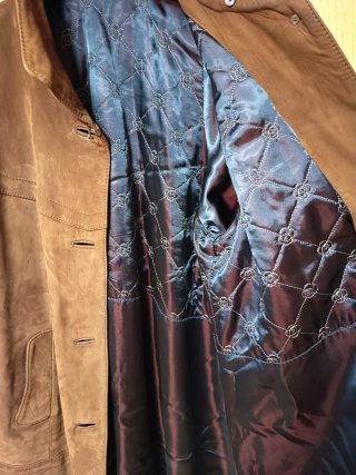 Abrigo vintage mujer marrón