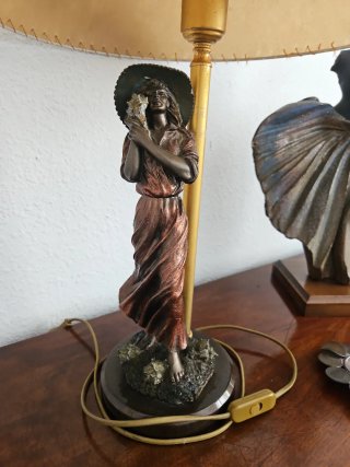 Lámpara Vintage Art Nouveau Mujer