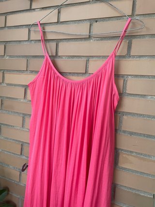 Vestido largo Oysho verano rosa