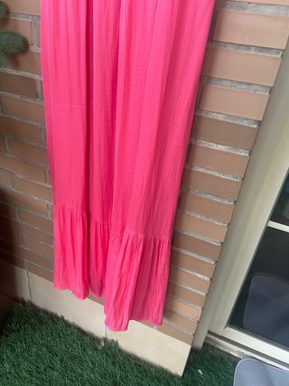 Vestido largo Oysho verano rosa